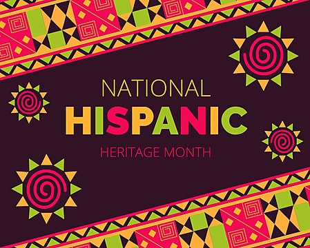 National Hispanic Heritage Month celebrated from 15 September to 15 October USA.